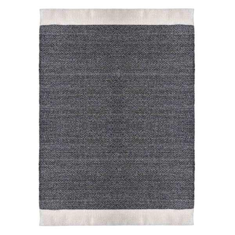 (A497) Crosby St. Grey Verve Knotted Woven Area Rug, 5×7