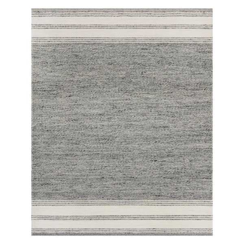 (A499) Thornton Grey Woven Area Rug, 8×10