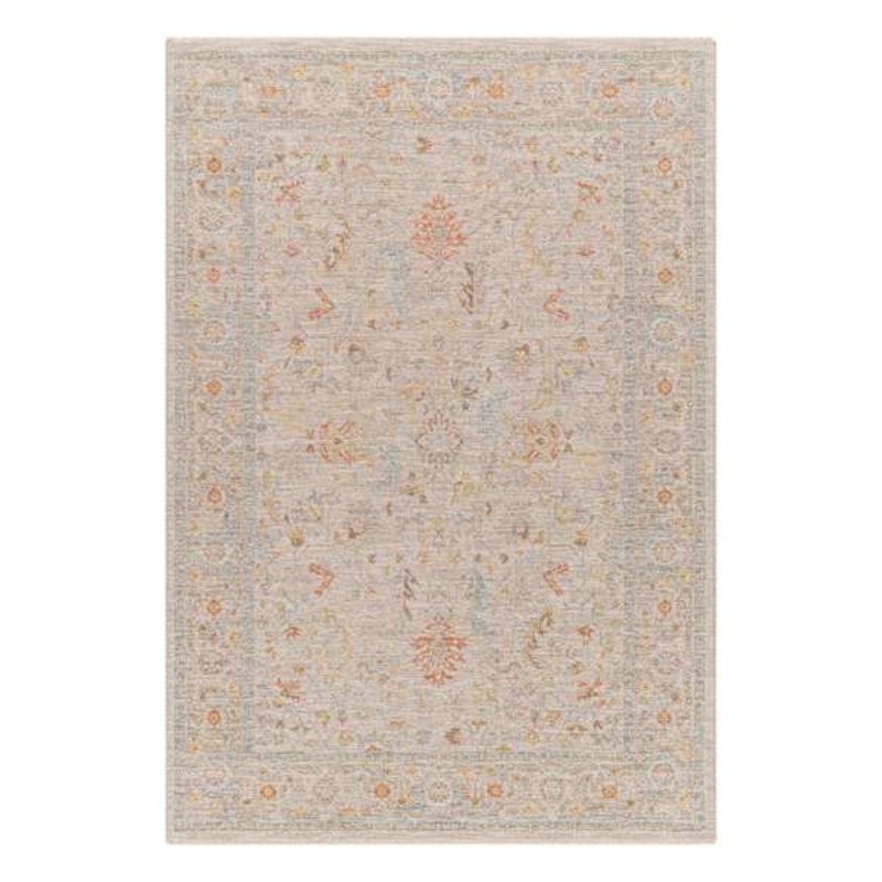(A513) Honeybloom Avant Garde Taupe Floral Accent Rug, 2×4