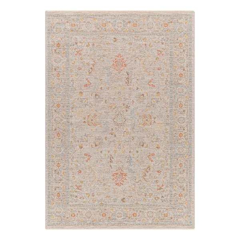 (A513) Honeybloom Avant Garde Taupe Floral Area Rug, 8×10