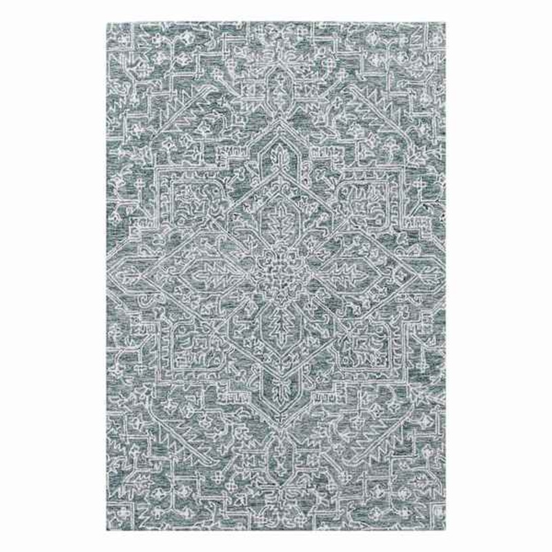 (A516) Providence Giverny Blue Traditional Floral Area Rug, 5×7