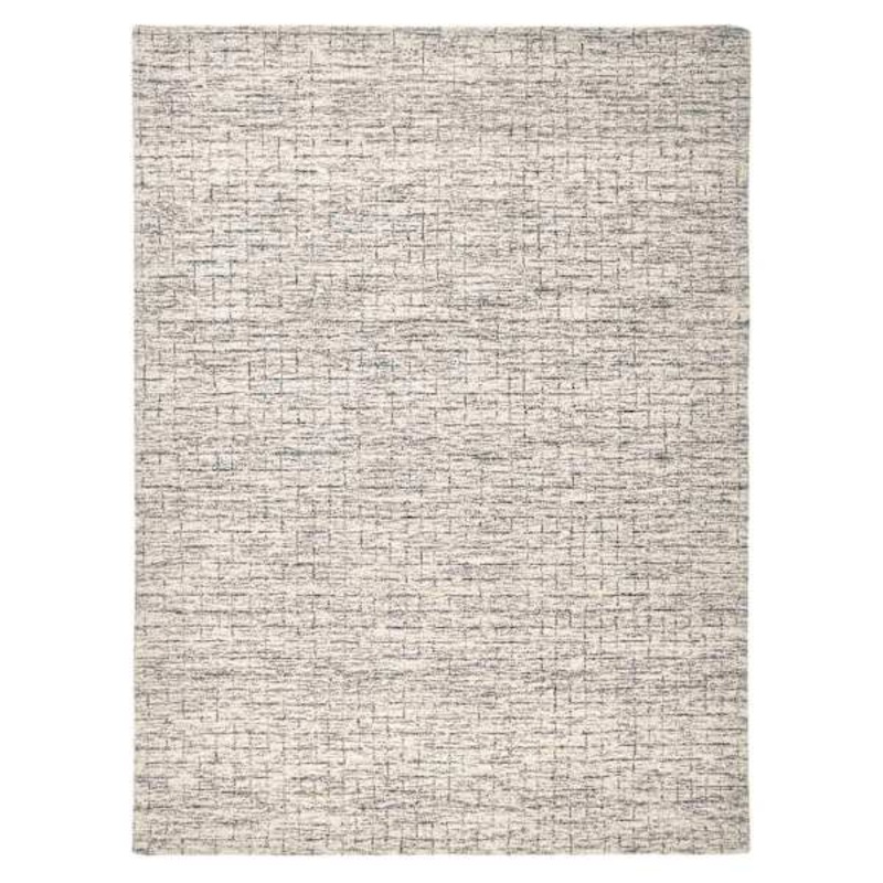 (A517) Crosby St. Tahoe Neutral Grey Textured Abstract Area Rug, 5×7
