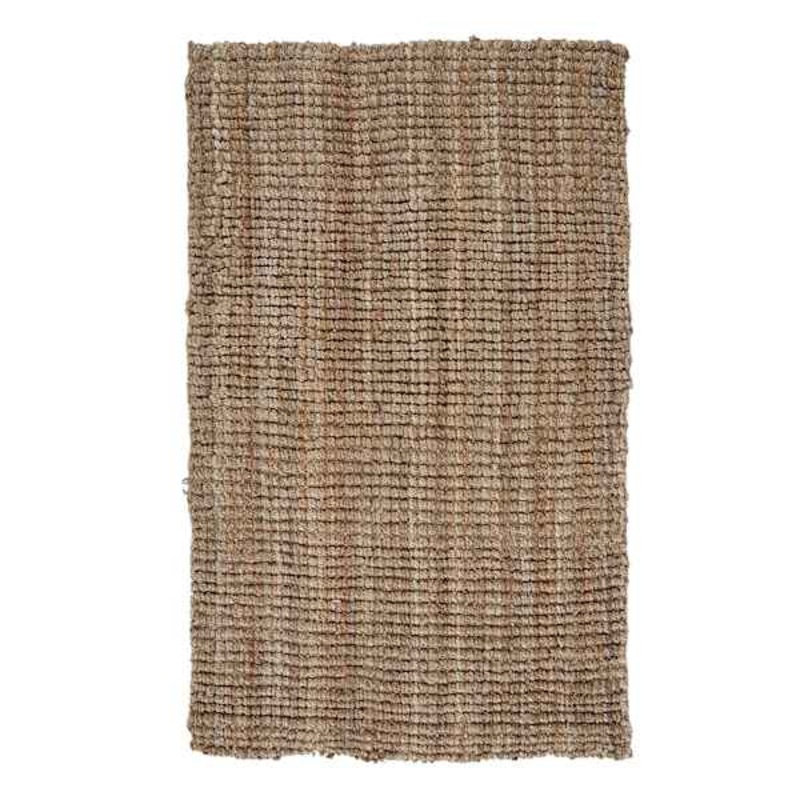 (B181) Honeybloom Jute Boucle Woven Accent Rug, 3×5