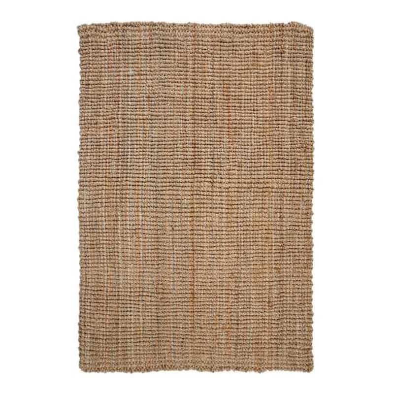 (B181) Honeybloom Jute Boucle Woven Area Rug, 5×7