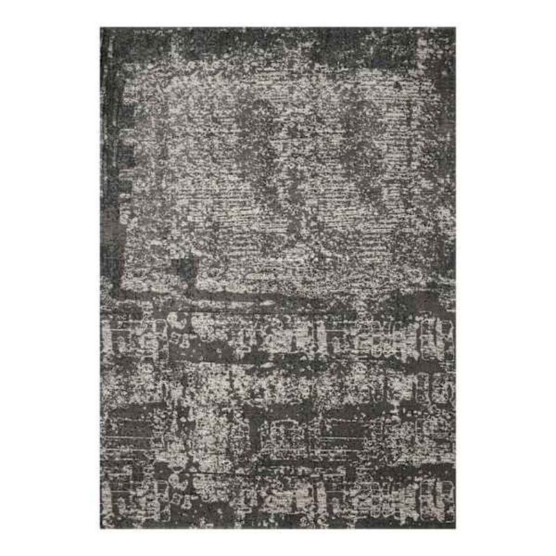 (B528) Holden Abstract Grey Area Rug, 7×10