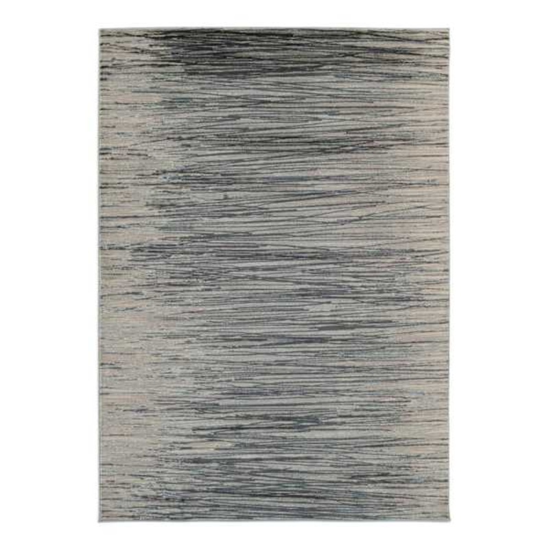 (B550) Crosby St. Magnolia Grey Ombre Area Rug, 5×7