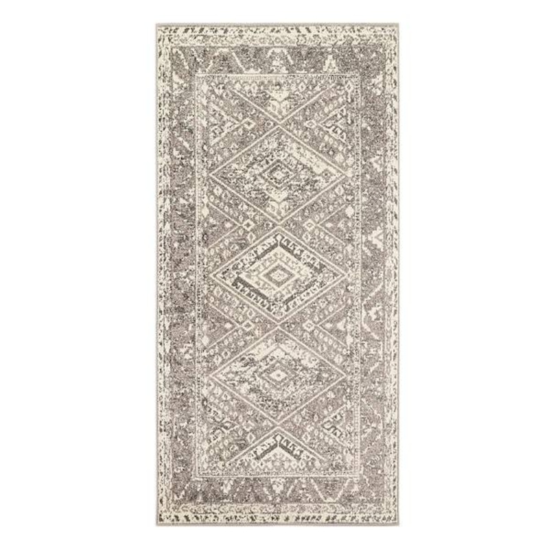 (B640) Greta Taupe Diamond Design Accent Rug, 3×5