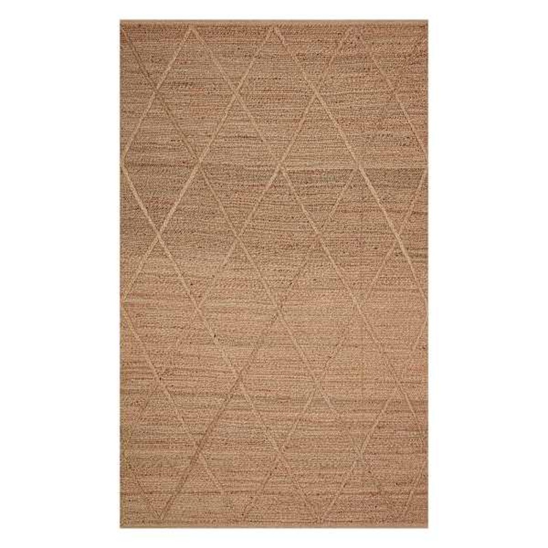 (B661) Providence Goldie Jute Diamond Design Accent Rug, 3×5