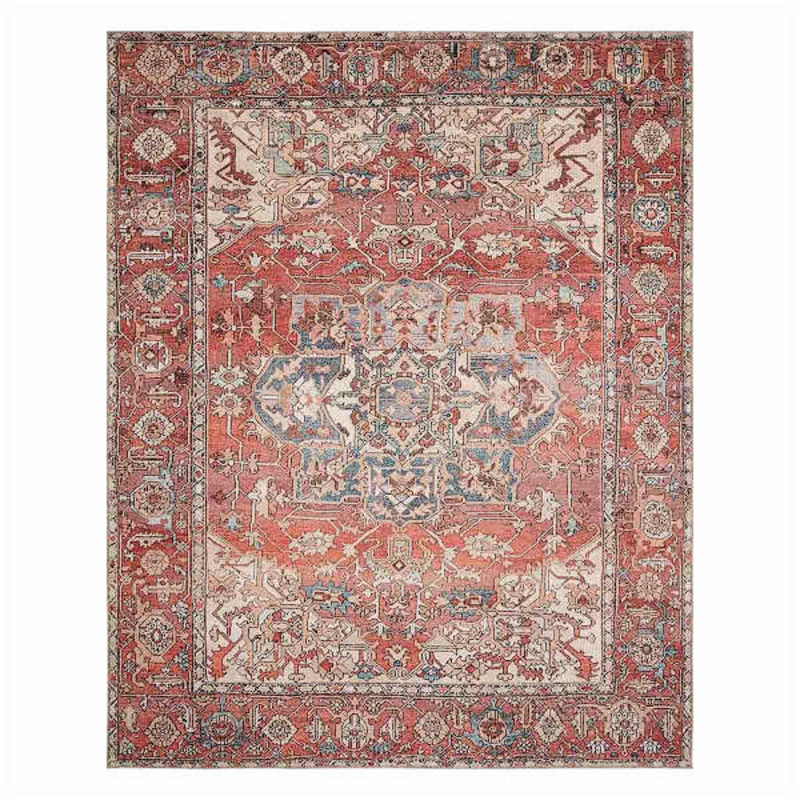 (B670) Valentina Terracotta Multicolor Area Rug, 8×10