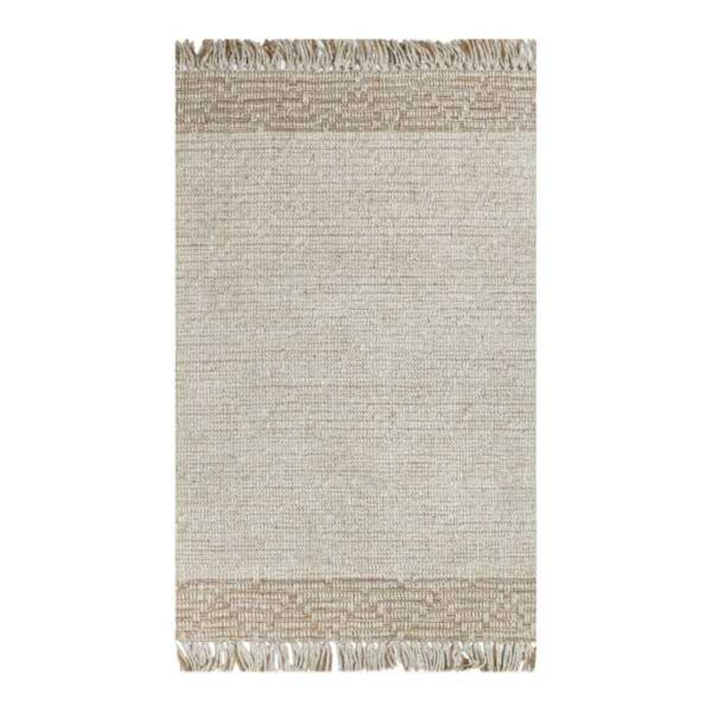 (B693) Found & Fable Kent Ivory Jute Accent Rug, 3×5