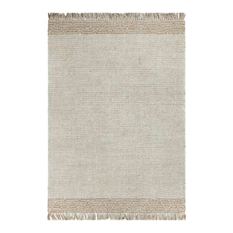(B693) Found & Fable Kent Ivory Jute Area Rug, 5×7