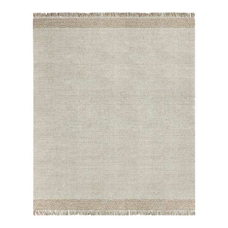 (B693) Found & Fable Kent Ivory Jute Area Rug, 8×10