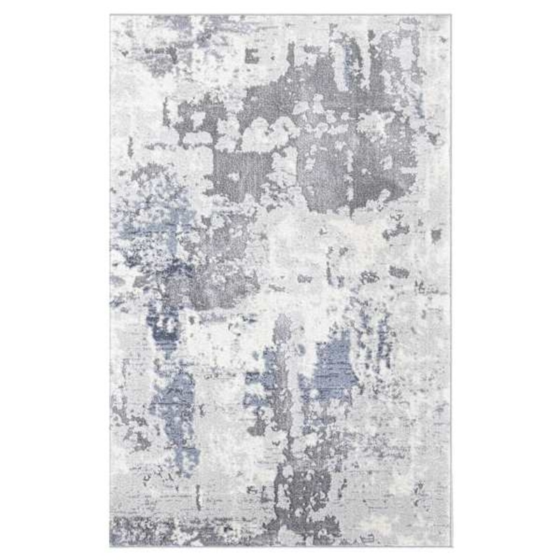 (B694) Verona Grey Abstract Woven Accent Rug, 2×4
