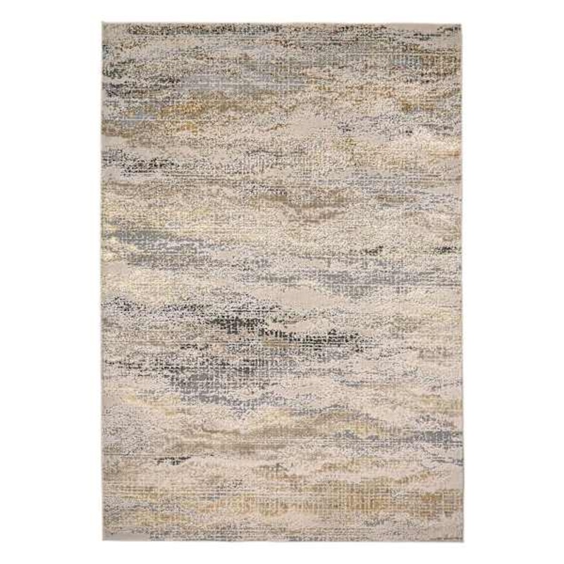 (B697) Crosby St. Driftway Gold Woven Accent Rug, 3×5