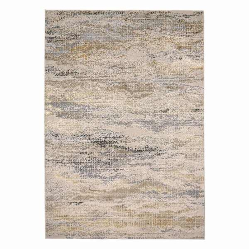(B697) Crosby St. Driftway Gold Woven Area Rug, 7×10
