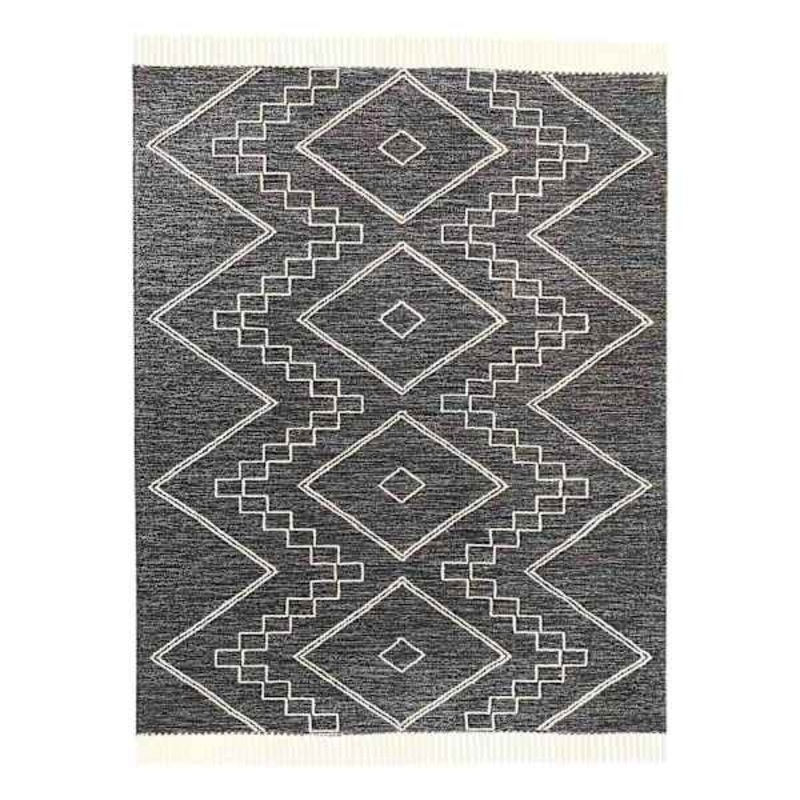 (B711) Grey Area Rug, 7×10