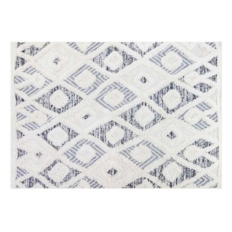 (B712) Found & Fable Gloria Cream Diamond Design Runner, 2×4