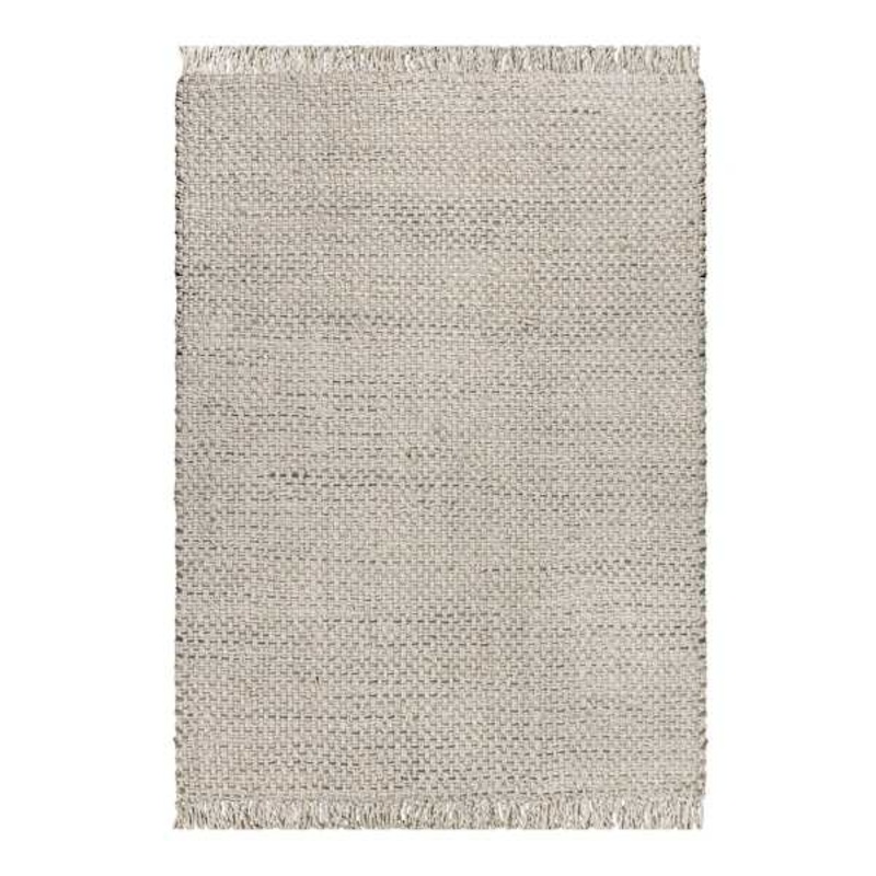 (B724) Topher Neutral Flatweave Area Rug, 5×7