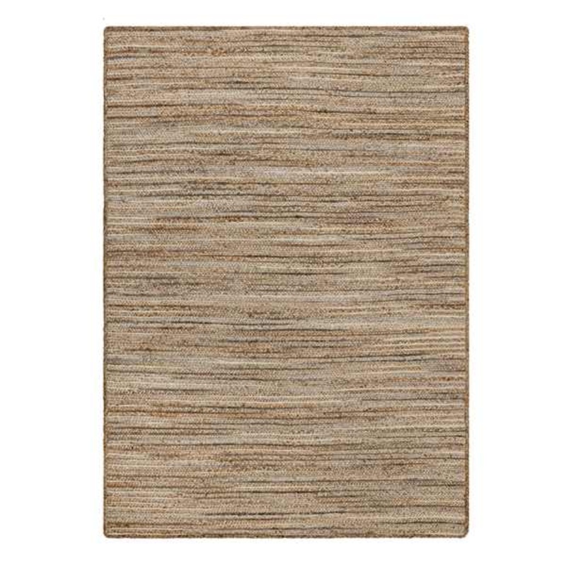 (B729) Kensie Natural Striped Jute Area Rug, 5×7