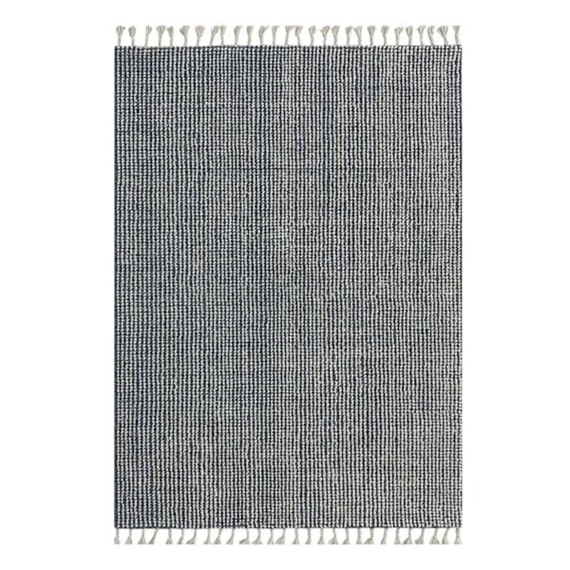 (B732) Honeybloom Clark Indigo Woven Area Rug, 5×7