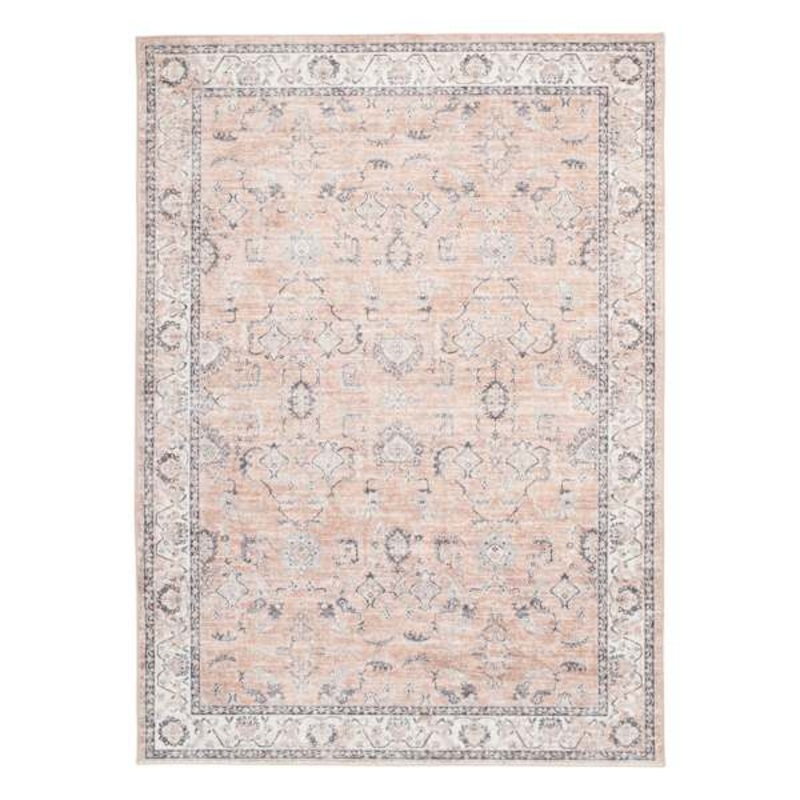 (B790) Providence Beveren Pink Multicolor Floral Area Rug, 8×10