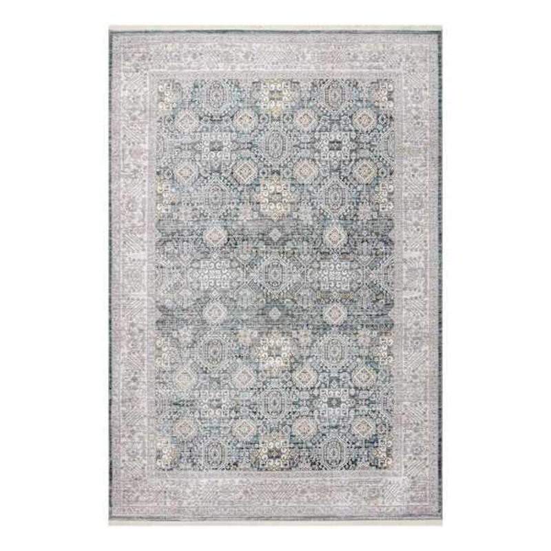 (B806) Tracey Boyd Anna Green Medallion Area Rug, 5×8