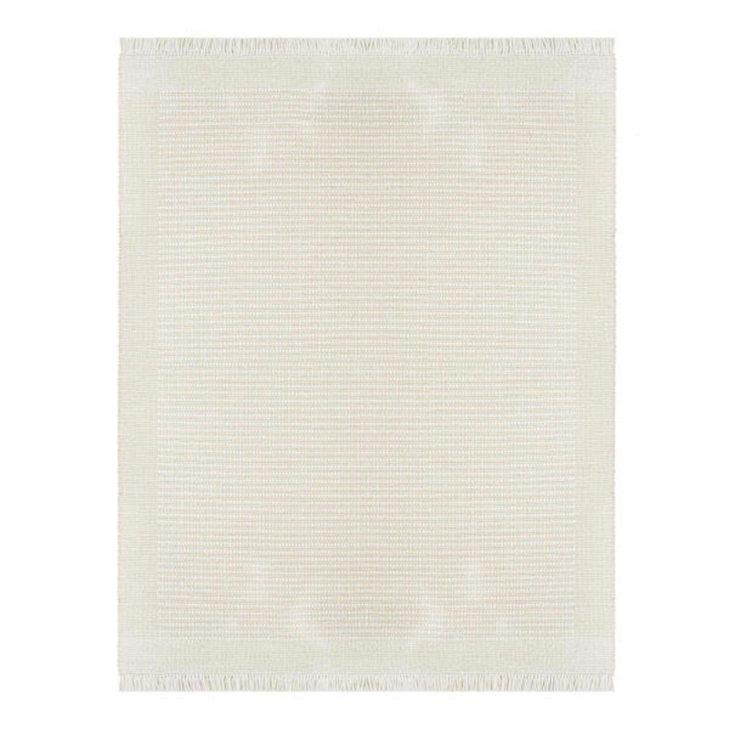 (B818) Honeybloom Newton Ivory Flatweave Area Rug, 8×10