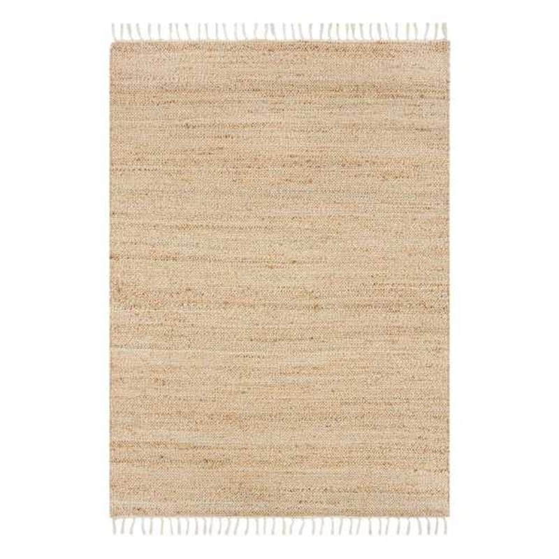 (B825) Honeybloom Lawrence Jute Fringe Area Rug, 5×7