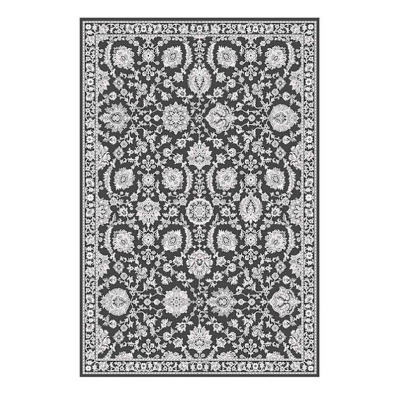 (B845) Providence Tiffany Grey Floral Accent Rug, 3×5