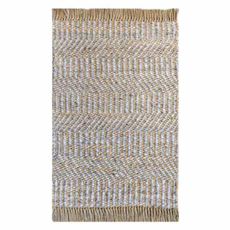 (B855) Element Natural Jute & Wool Woven Accent Rug, 2×4