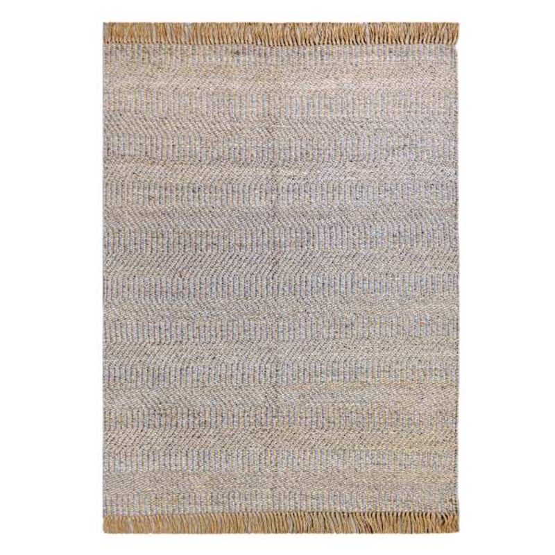 (B855) Element Natural Jute & Wool Woven Area Rug, 8×10