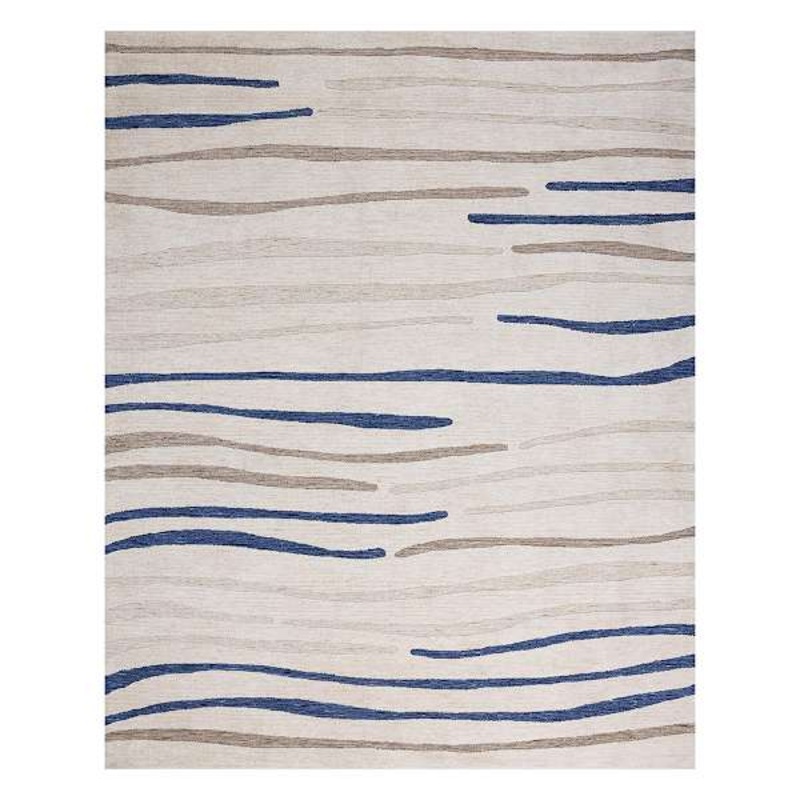 (B885) Crosby St. Indiana Neutral Circular Knit Area Rug, 8×10