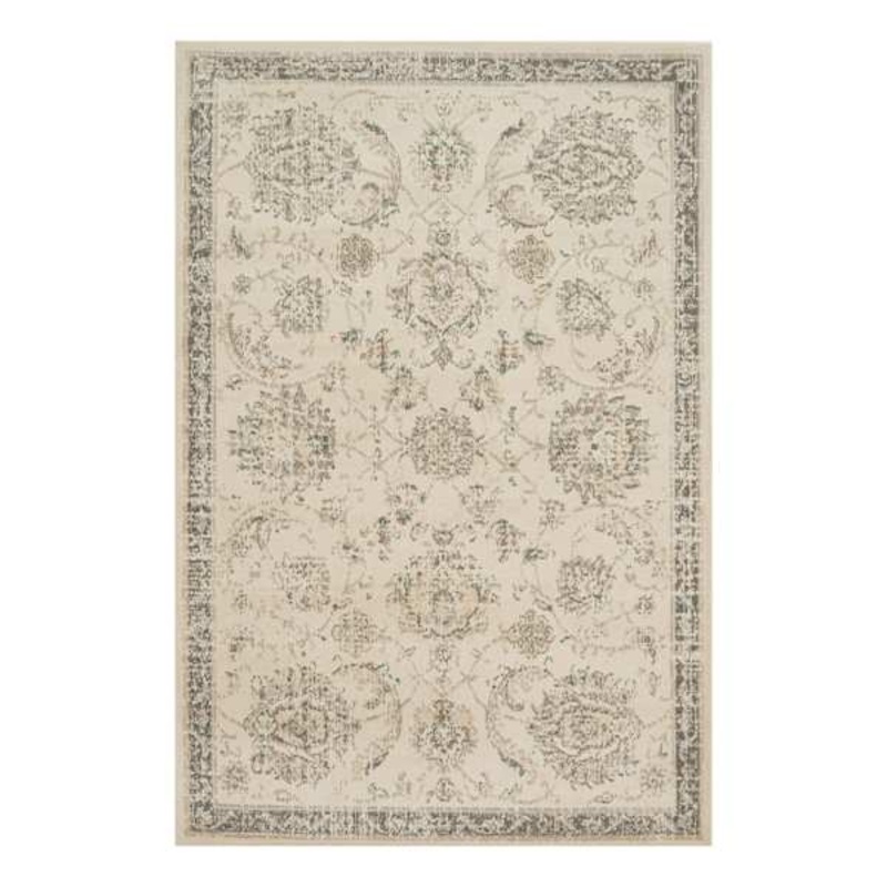 (D384) Norwich Traditional Ivory & Beige Area Rug, 5×7