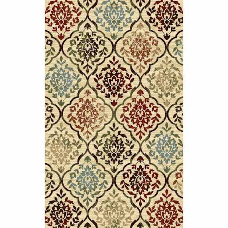 (D442) Oriental Ogee Floral Design Runner, 2×7
