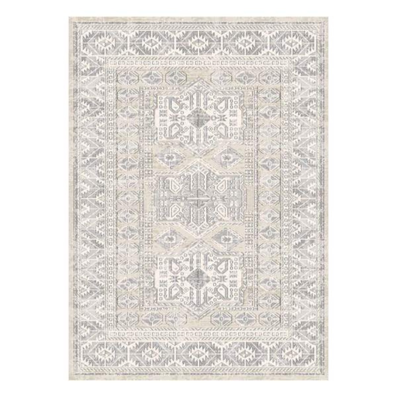 (D452) Shaydon Grey & Multicolor Woven Area Rug, 5×7