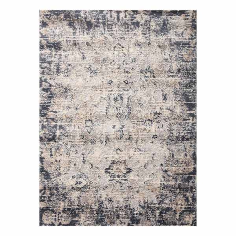 (D492) Honeybloom Muneer Blue & Beige Accent Rug, 3×5