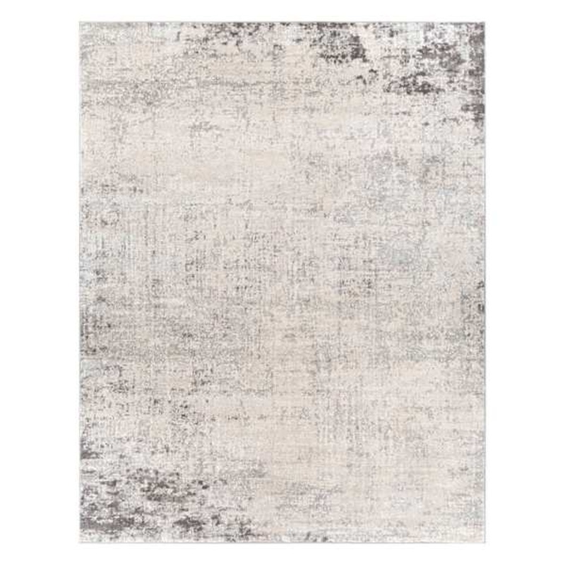 (D498) Crosby St. Roma Grey Abstract Area Rug, 8×10