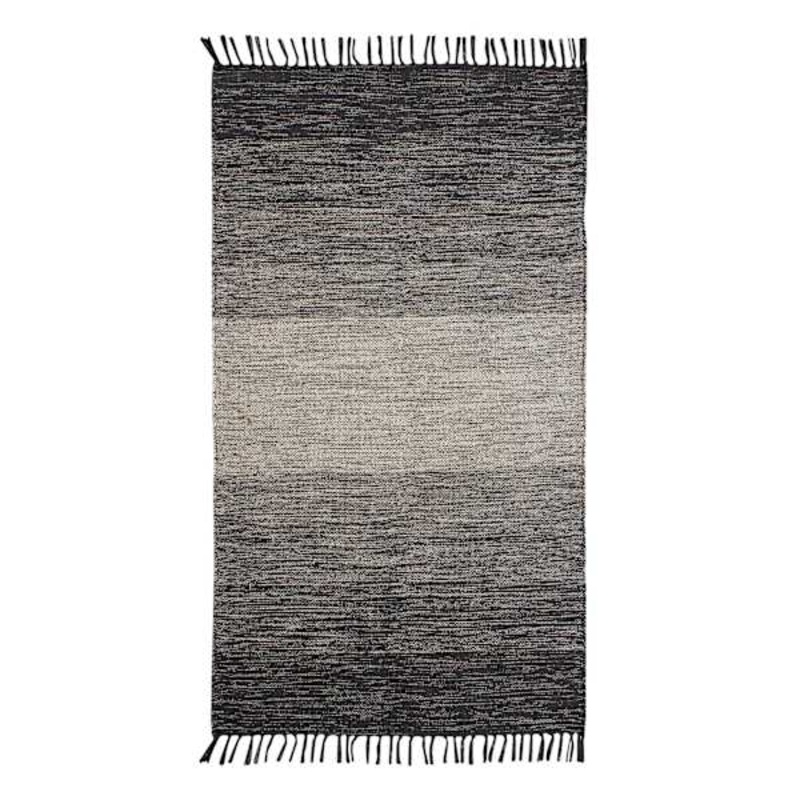 (D521) Honeybloom Grey Ombre Fringe Accent Rug, 3×5