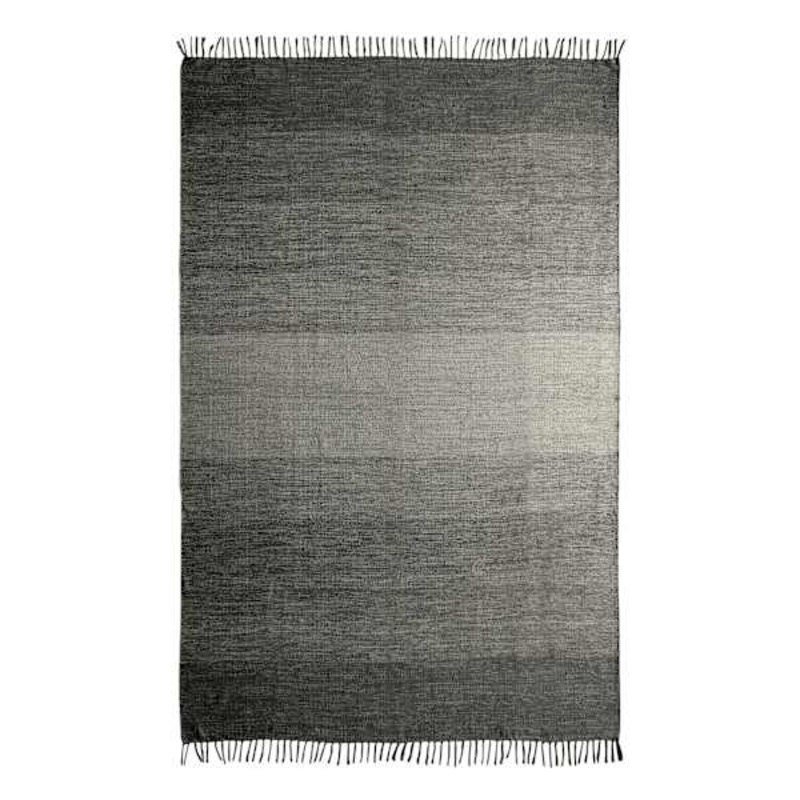 (D521) Honeybloom Grey Ombre Fringe Area Rug, 5×7