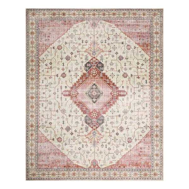 (D581) Khloe Multicolor Medallion Design Area Rug, 8×10