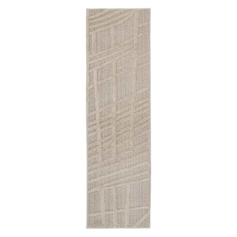 (D589) Beige Highlands Graphix Runner, 2×7