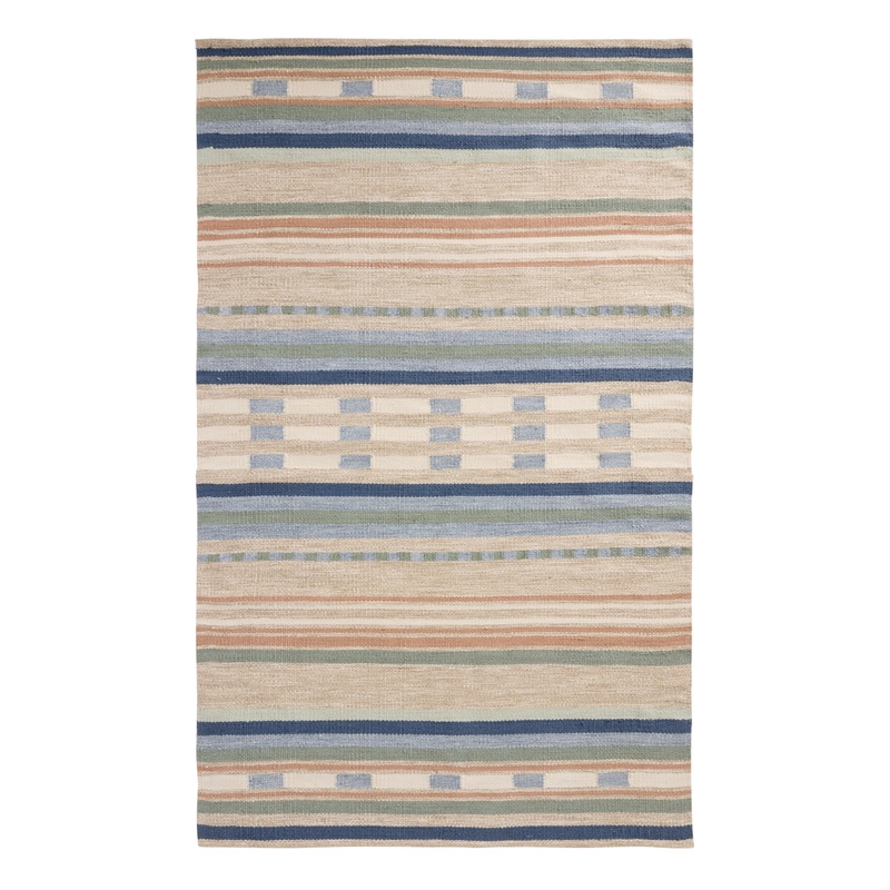 Laguna Tonal Blue Woven Recycled Indoor Outdoor Rug
