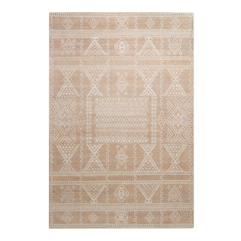 Sydney Brown and Ivory Geo Woven Area Rug