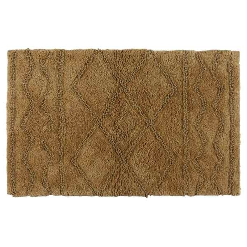 Brown Geo Tufted Bath Rug, 20×30