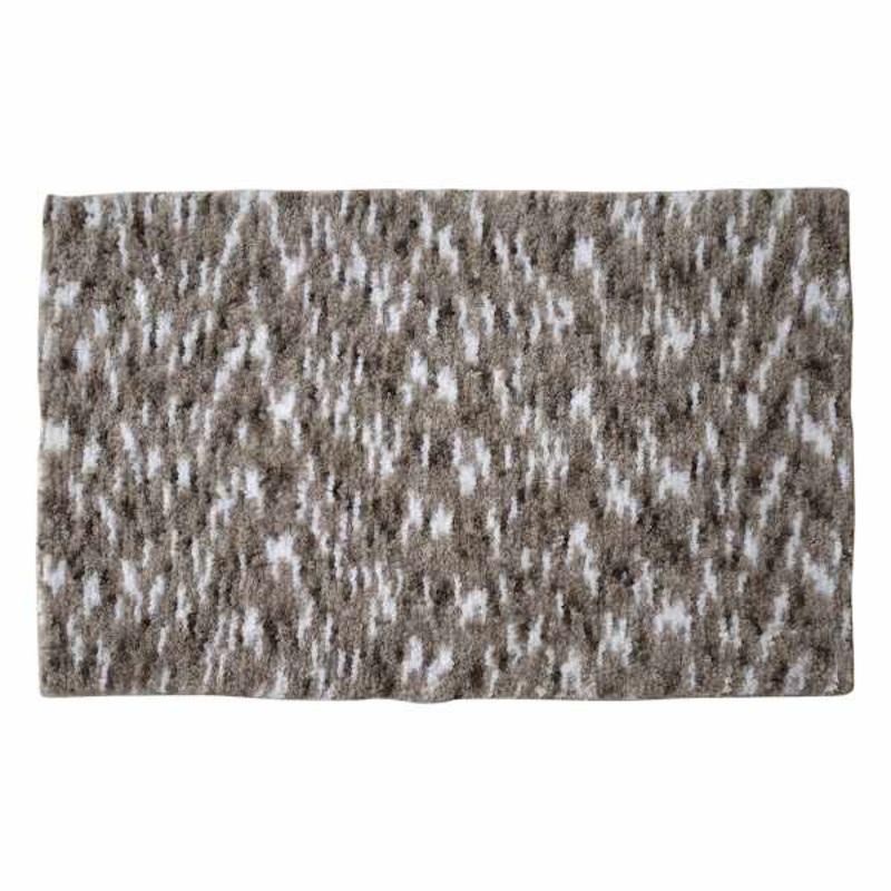 Brown Space Dyed Bath Rug, 20×30