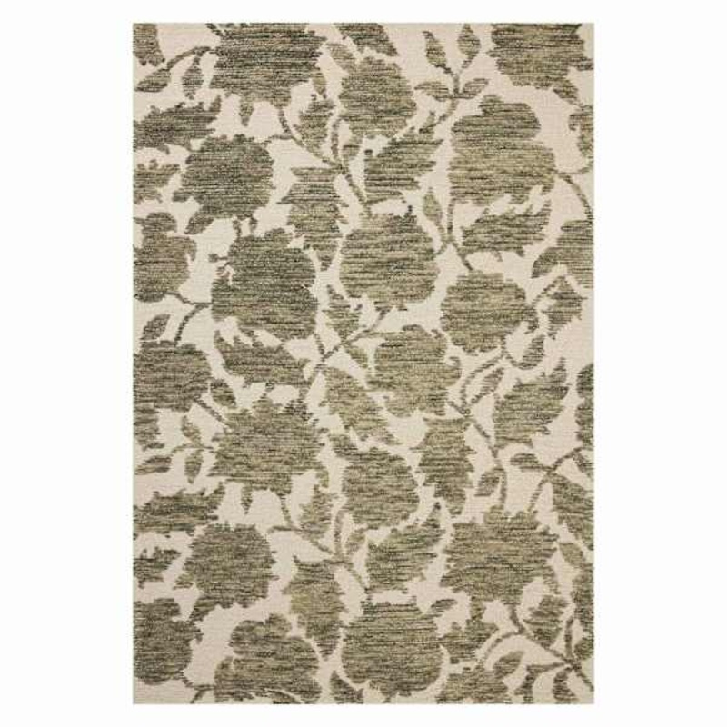 Bryson Olive Floral Area Rug, 6×9