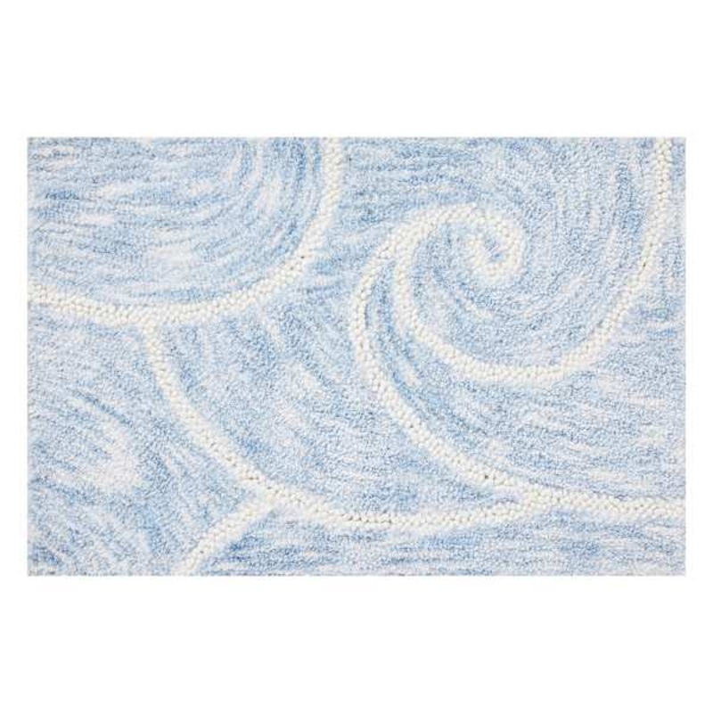 Camille Blue Bath Rug, 20X30
