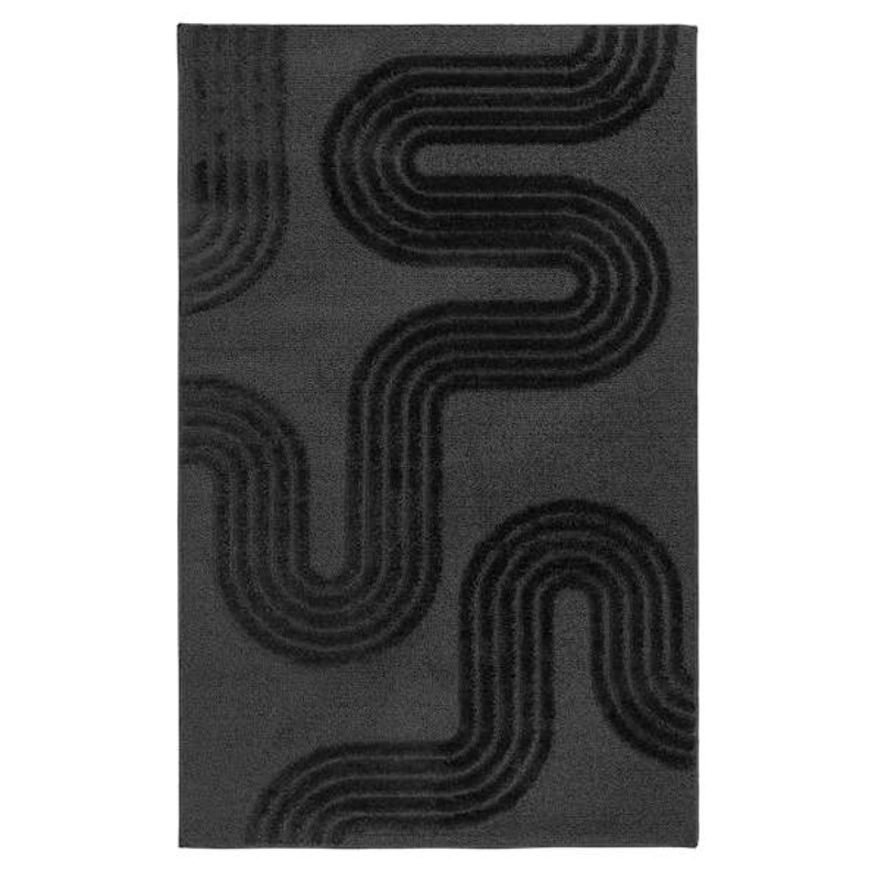 Coal Tufted Accent Rug, 4×6