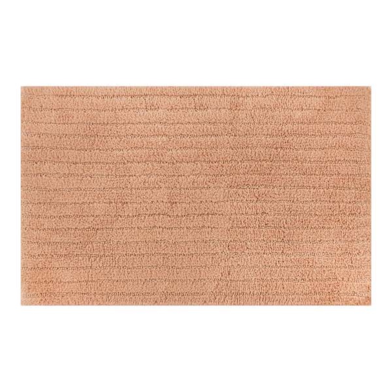Coral Striped High-Low Bath Rug, 20×30