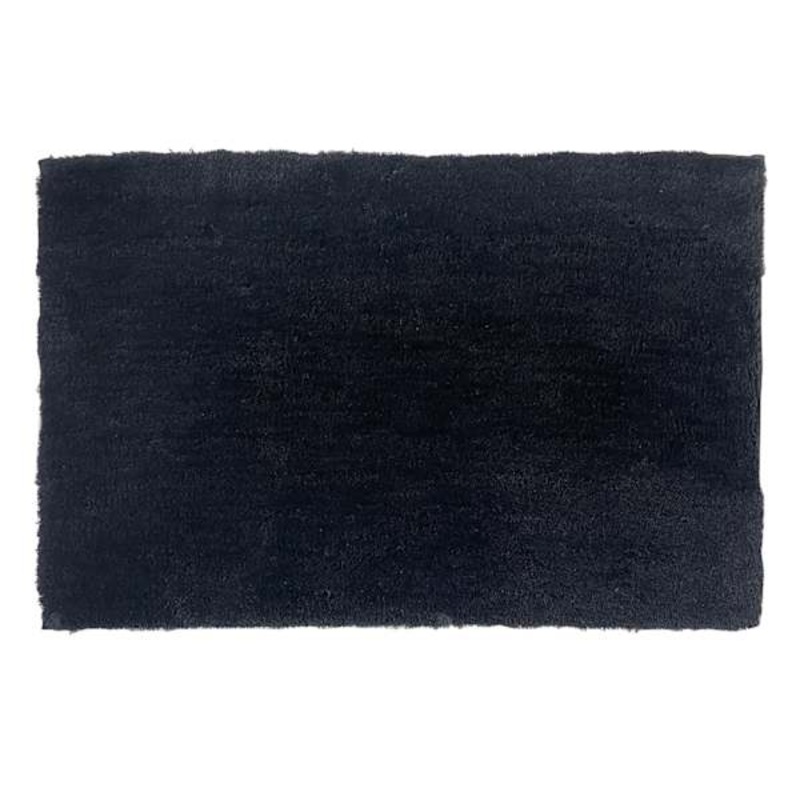 Crosby St. Solid Black Bath Rug, 20×30